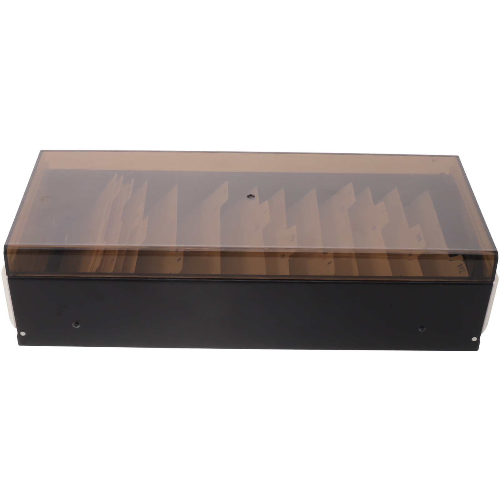 Card Index Box - Pojemny organizer na wizytówki, czarny, z