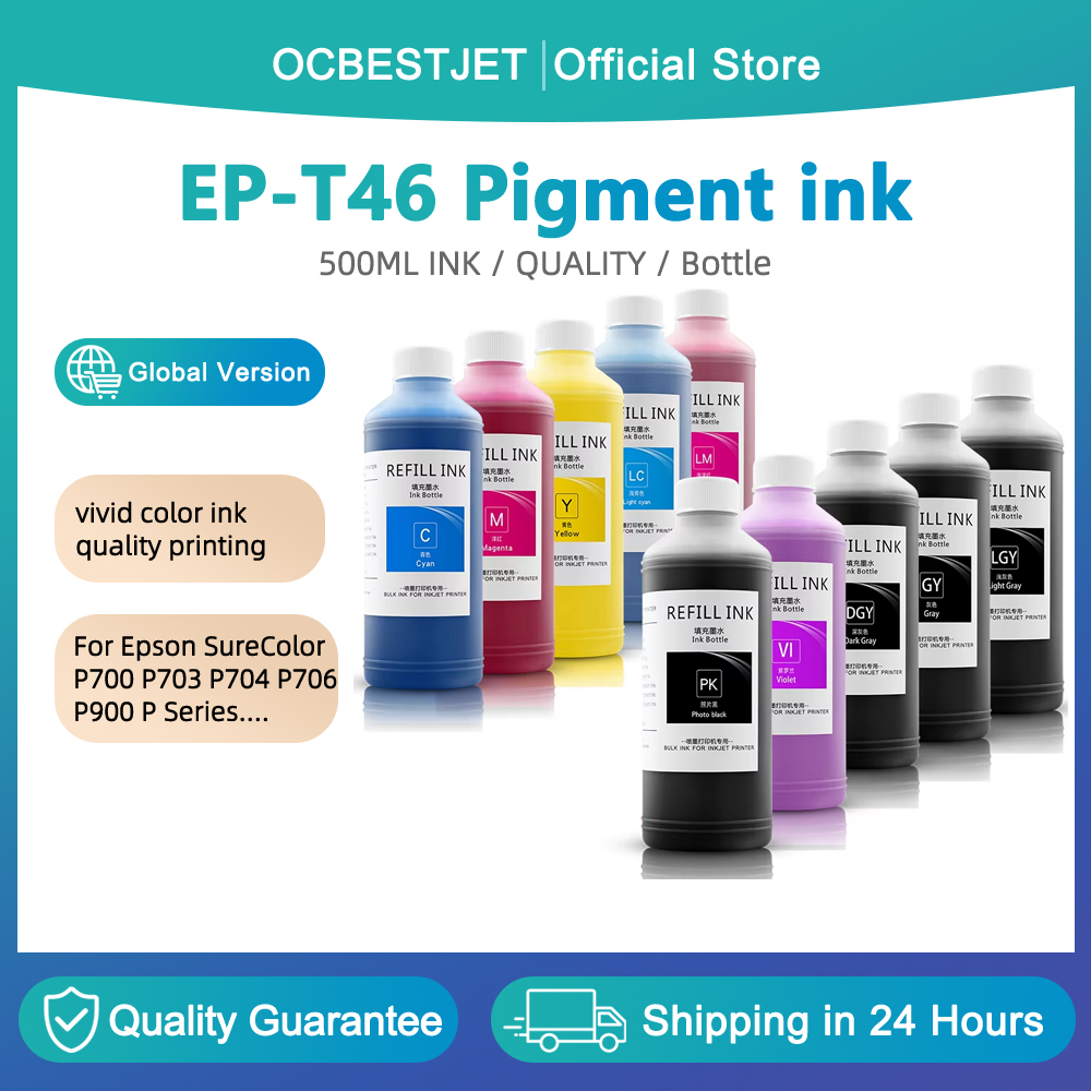 Fountain Pen Bottled Ink - 500ML /Butelka Wodoodporny tusz pigmentowy do