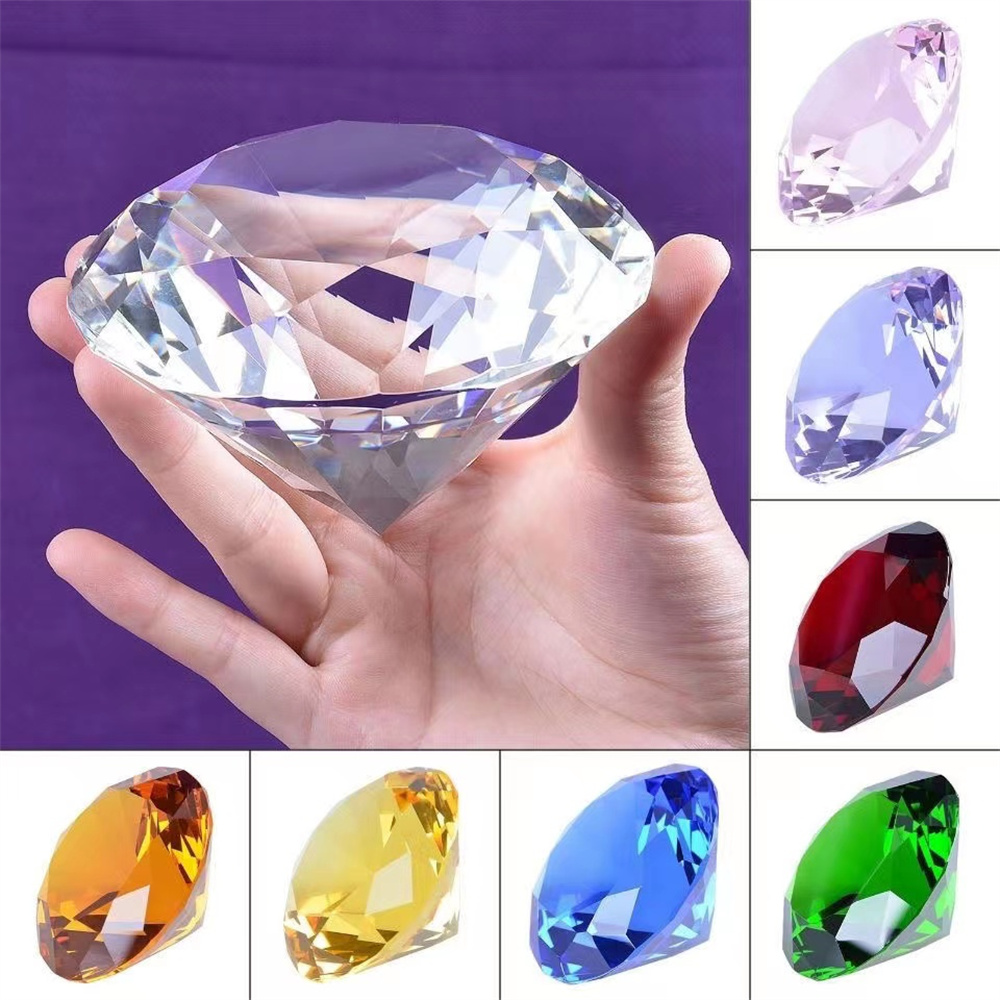 Paper Weight Crystal - 10 kolorów w kształcie kryształowy diament