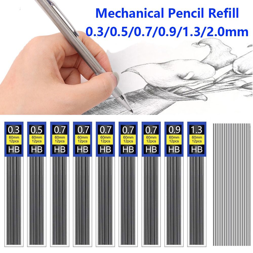 6 pudełek wkładów do ołówków a – Mechanical Pencil 0.3 recenzja i cena