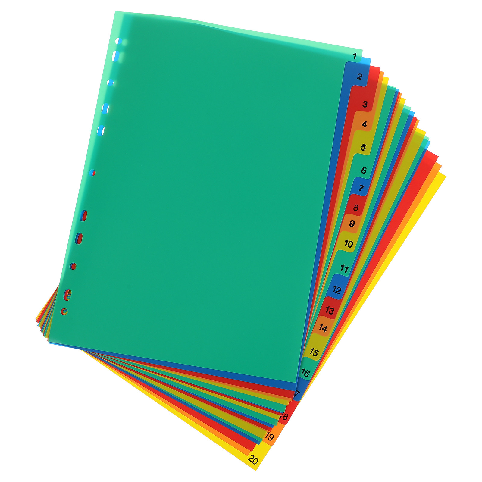 20 stron, format A4, kolorowe  – Tab Divider A4 recenzja i cena